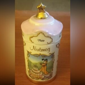 **SALE**1995 Disney Lenox Spice Jar Nutmeg/ Pluto